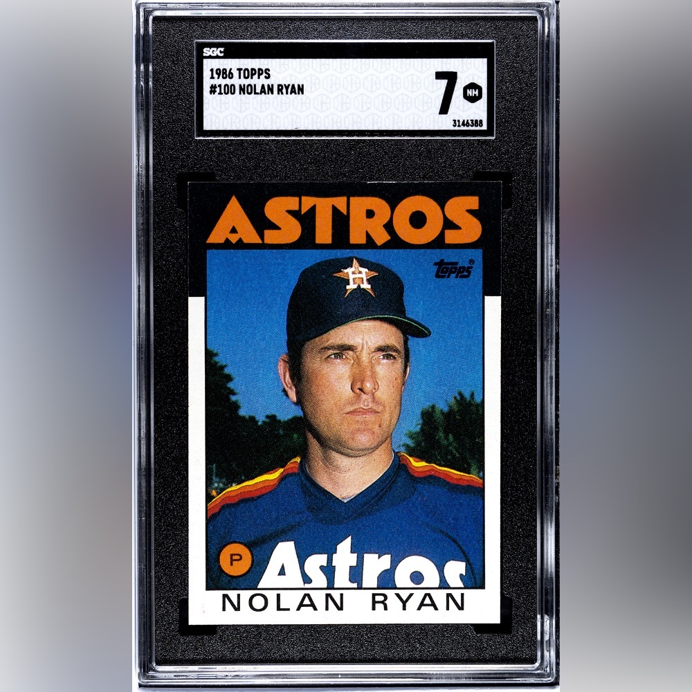 Graded! 1986 Topps Nolan Ryan Baseball Card